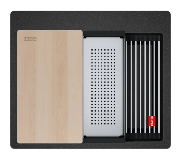 Zlewozmywaki kuchenne - Franke Kanon KNG PRO 610-53 FTL Granitowy Onyx