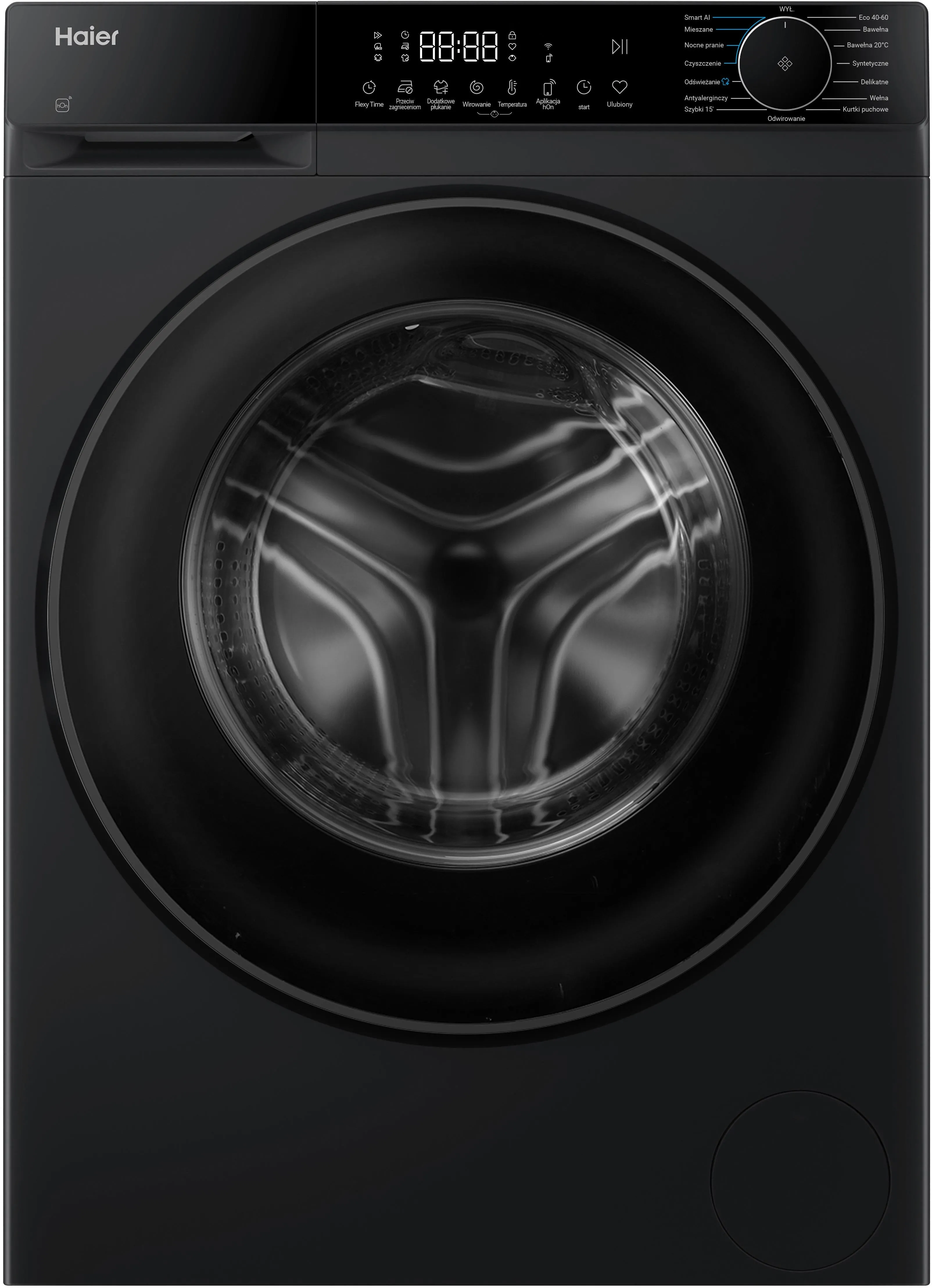 Pralka Haier X5 Slim HW90BP4357EBTUPL Funkcje AI 9kg 1400obr/min Zdalne sterowanie