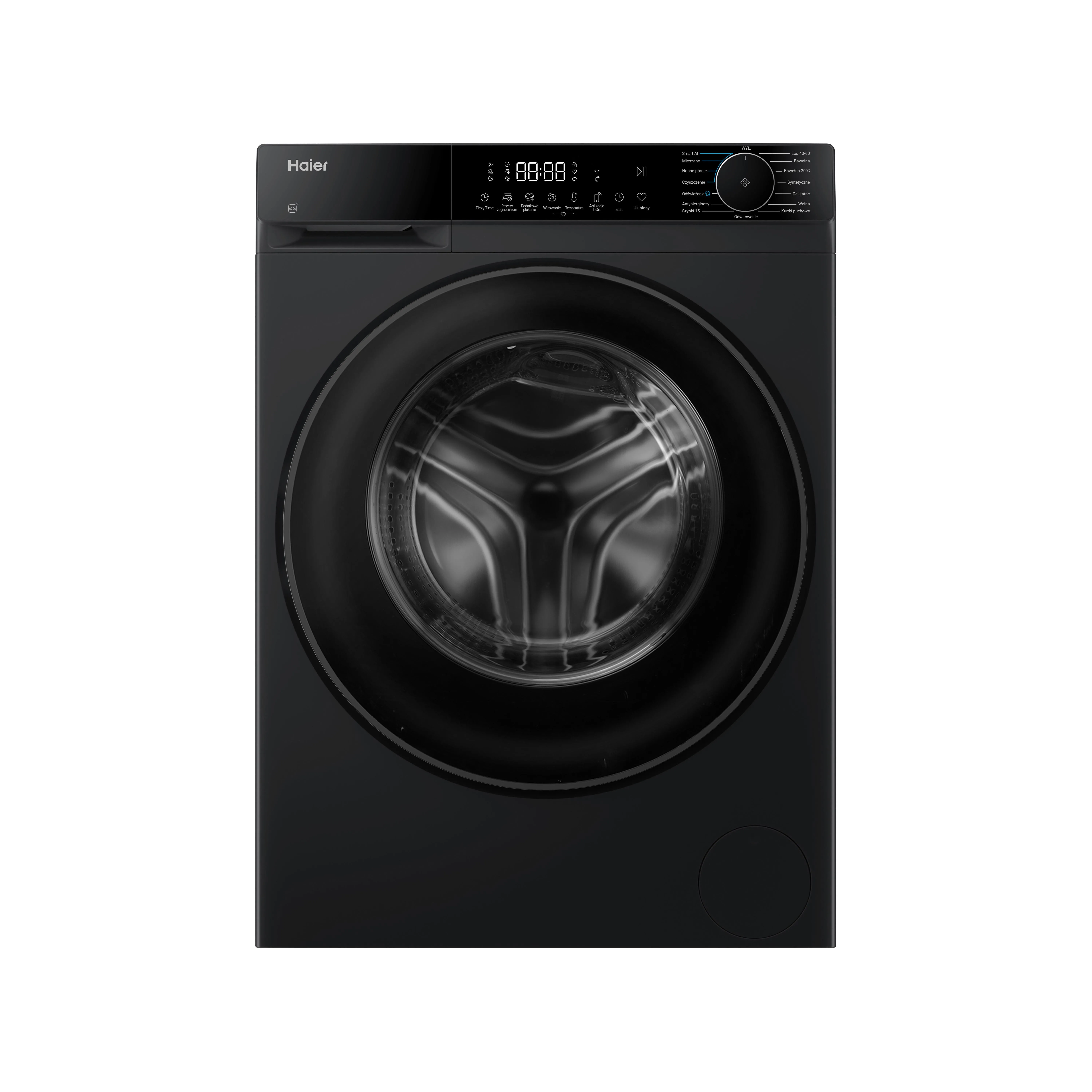 Pralka Haier X5 Slim HW90BP4357EBTUPL Funkcje AI 9kg 1400obr/min Zdalne sterowanie