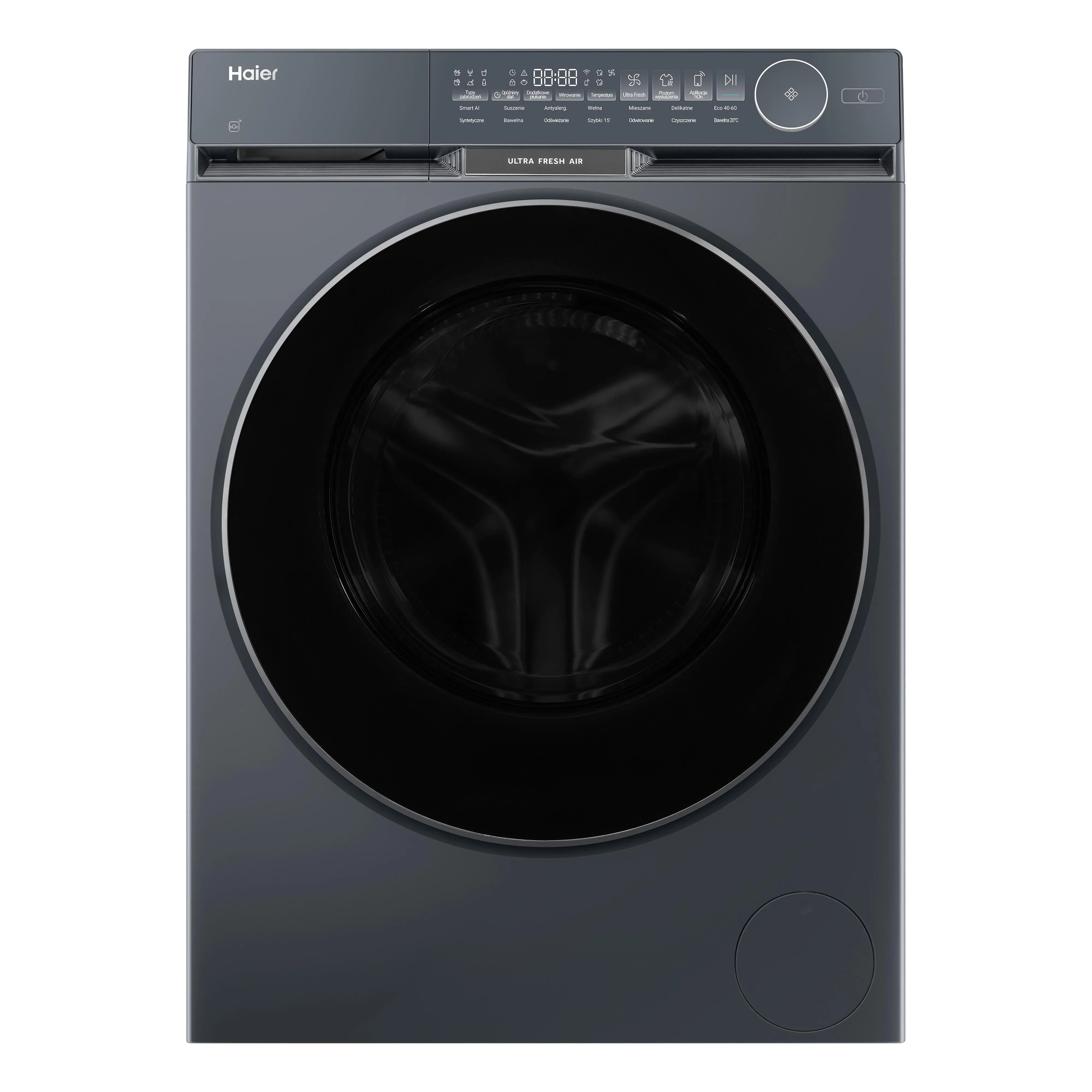 Pralko-suszarka Haier X9 Slim HWD80BP14387GTPL Funkcje AI 8kg/5kg Zdalne sterowanie