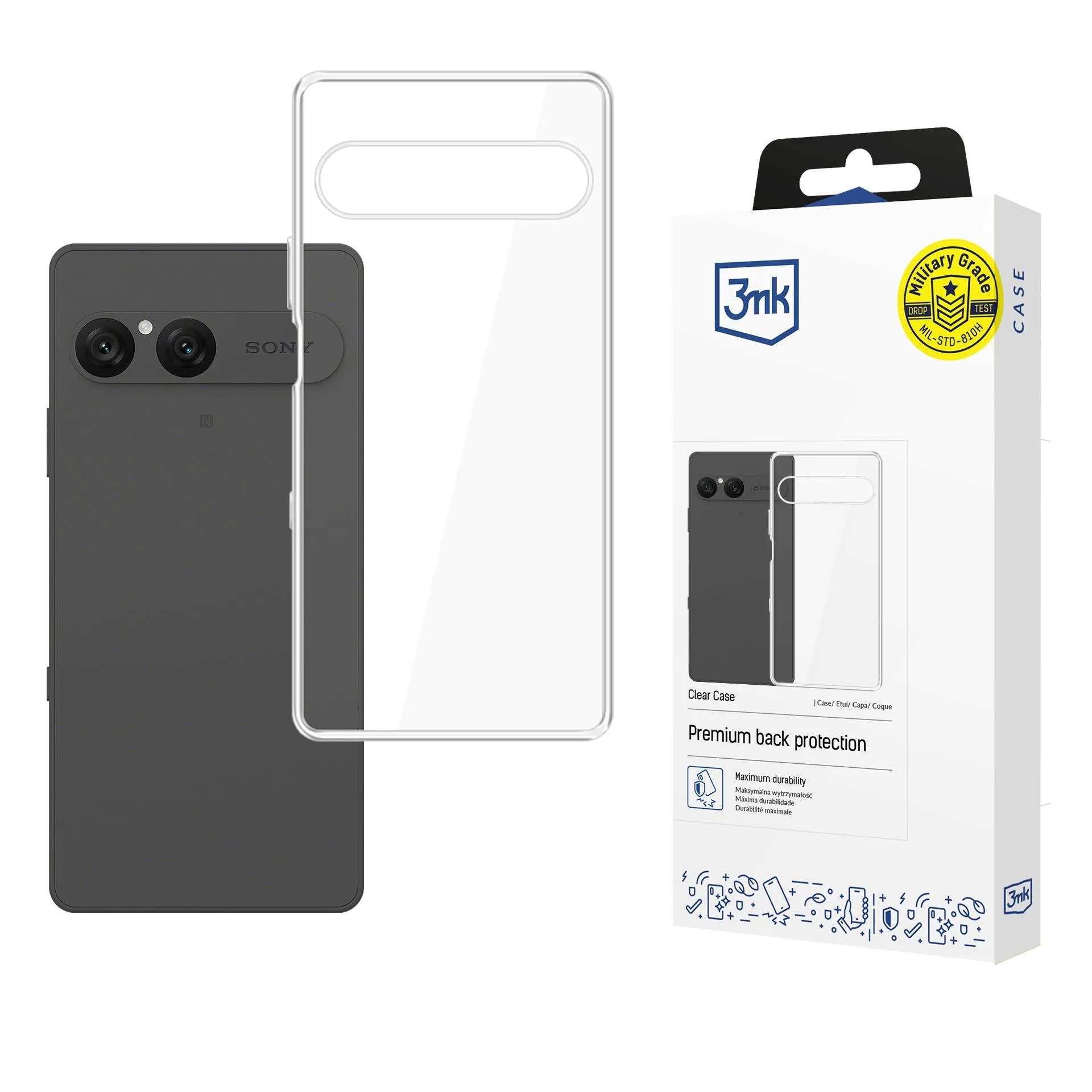 Etui 3mk Clear Case do Sony Xperia 10 VII Przezroczysty
