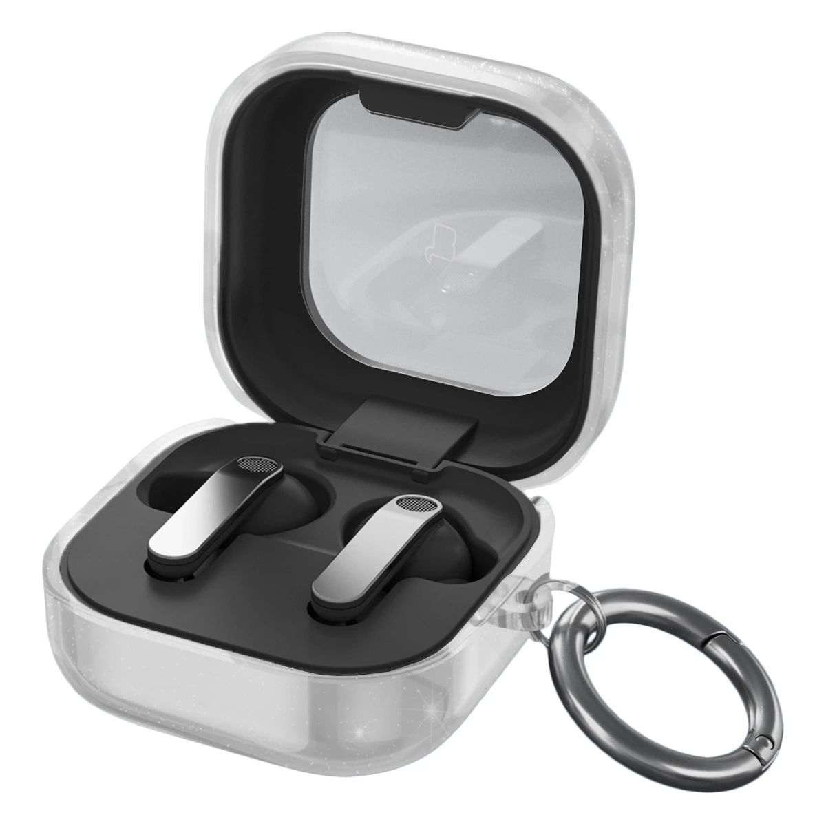 Etui na słuchawki Bizon Case Headphone Clear do Galaxy Buds 4/4 Pro Przeźroczysty