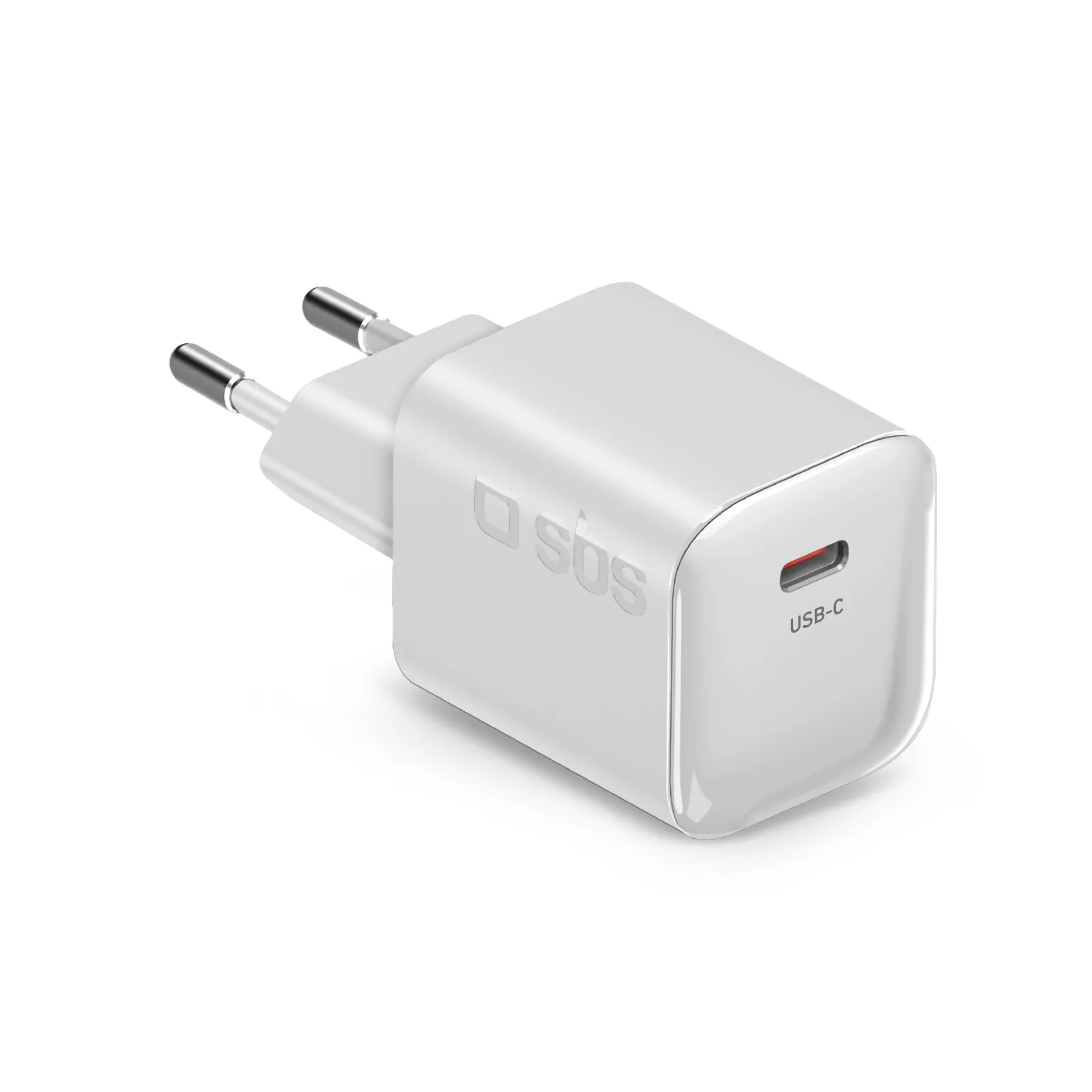 Ładowarka sieciowa SBS Mini GaN PD USB-C 20W Biały