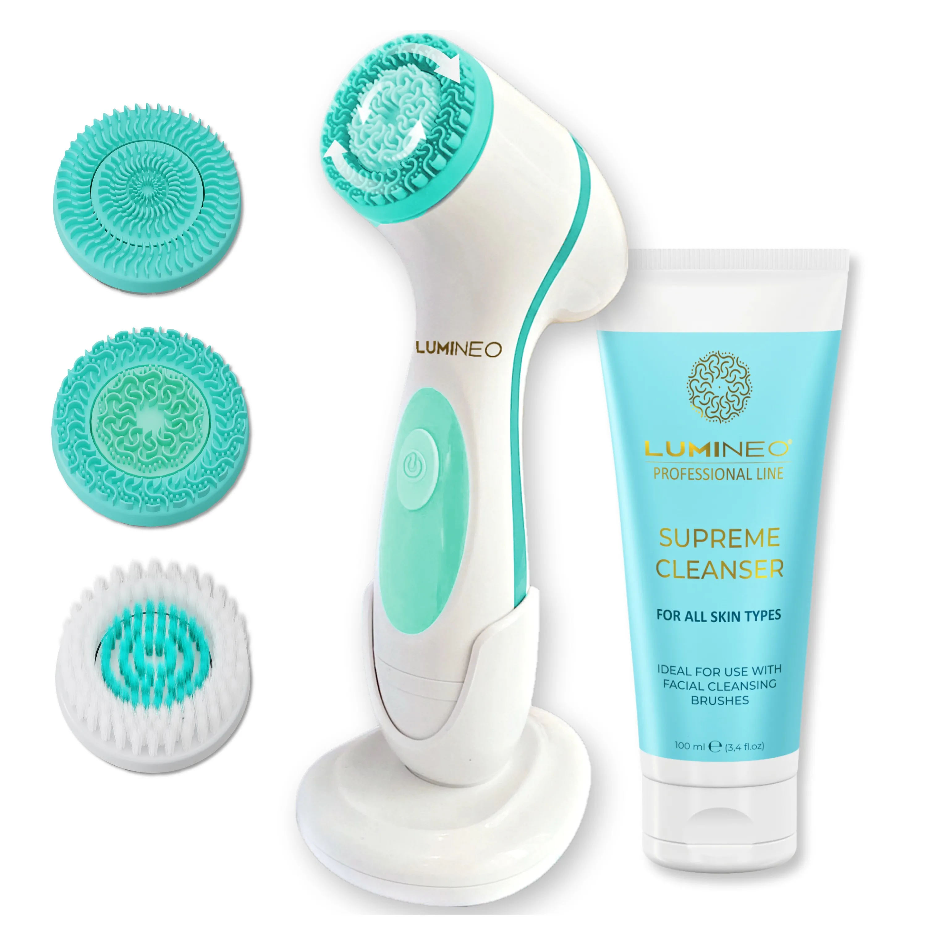 Szczoteczka do twarzy Lumineo Classic + Żel do wszystkich typów skóry 100ml