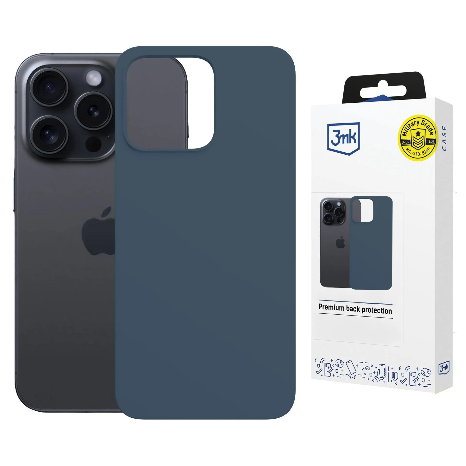 Etui 3mk Hardy Mellow MagCase do iPhone 15 Pro Niebieski