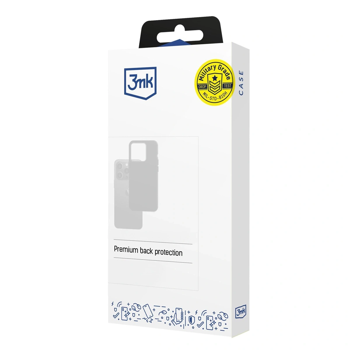 Etui 3mk Hardy Mellow MagCase do iPhone 15 Biało-srebrny