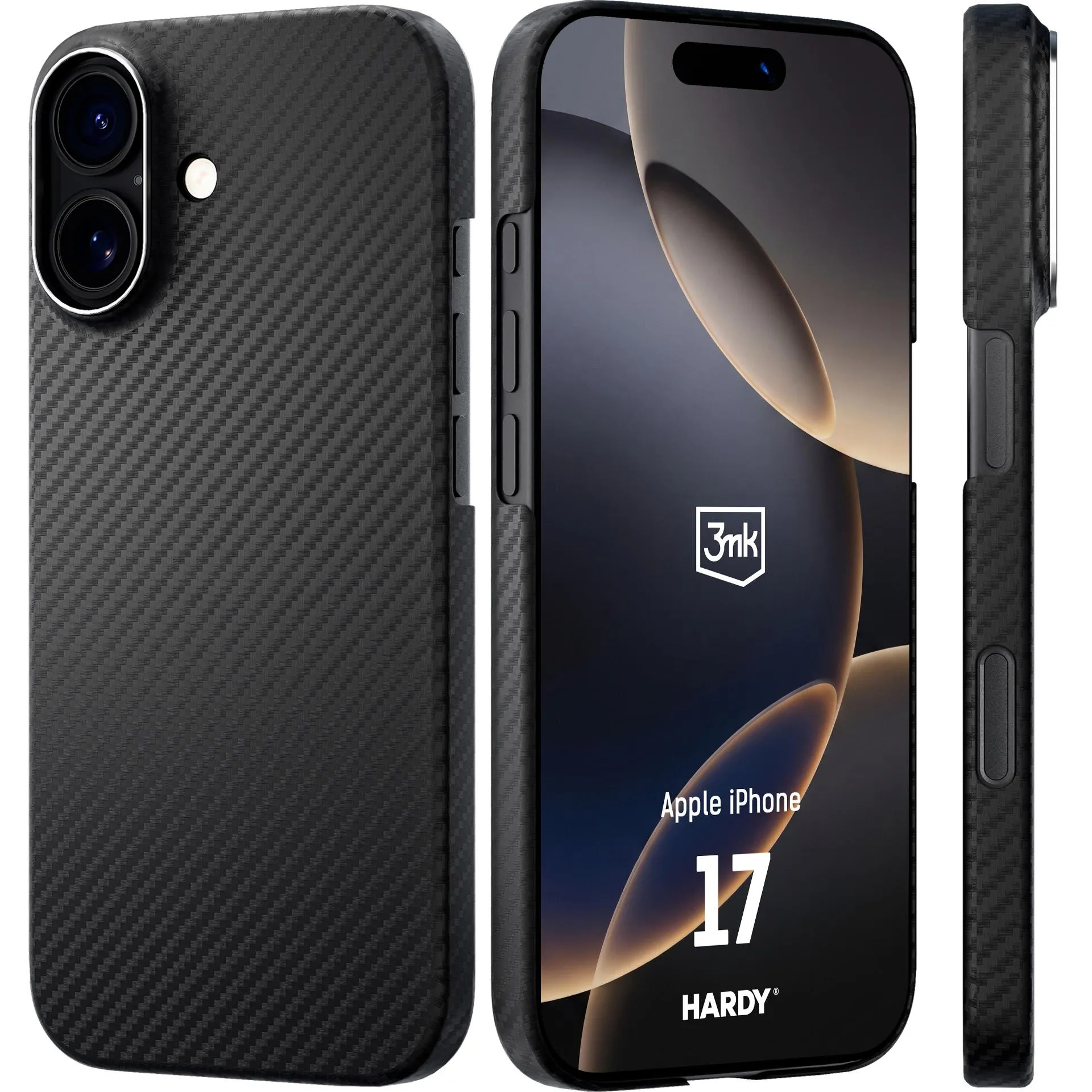 Etui 3mk Hardy Aramid MagCase do iPhone 17 Czarny