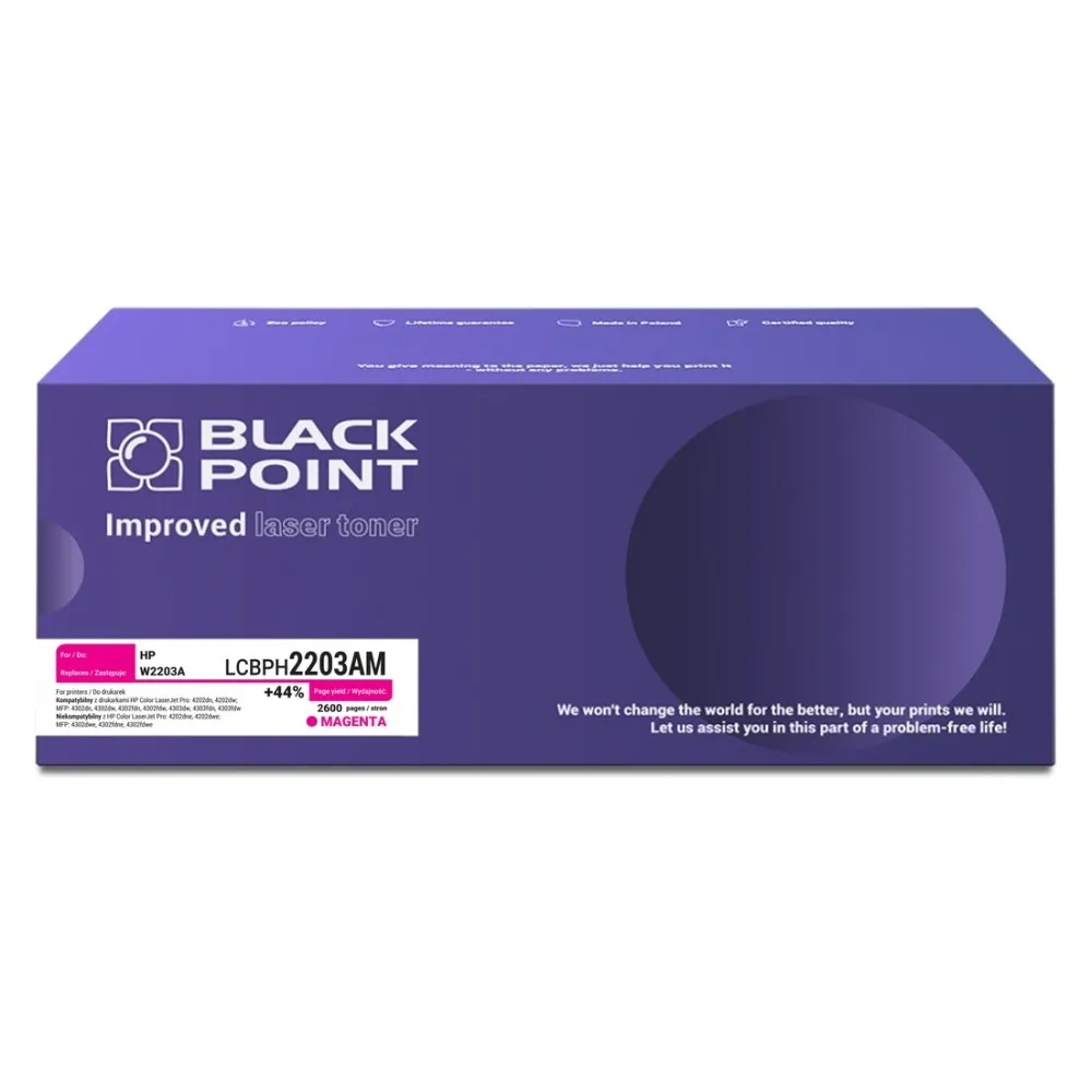 Toner Black Point LCBPH2203AM (zamiennik W2203A) Purpurowy