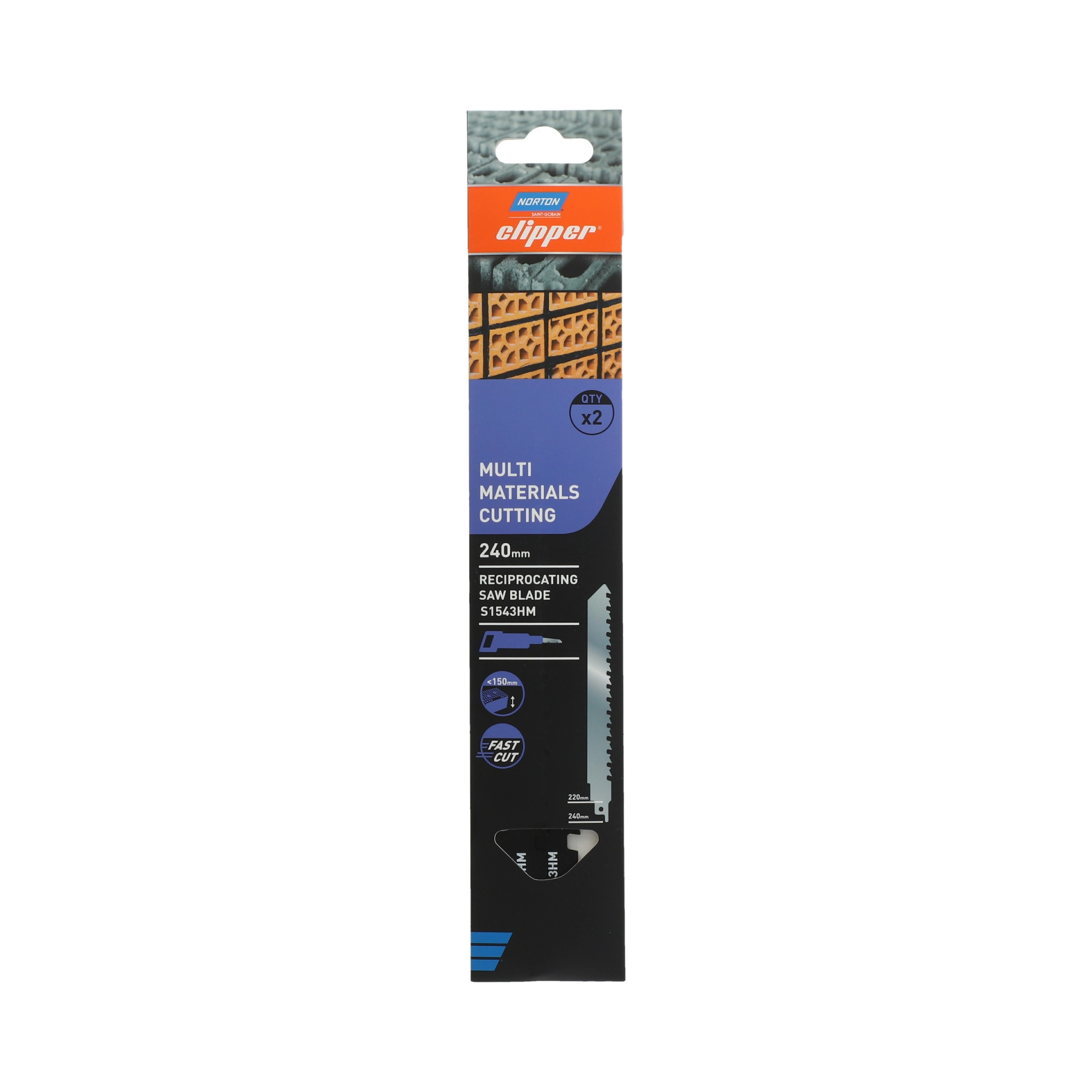 Zestaw brzeszczotów Norton Clipper 70184608354 2szt 240mm
