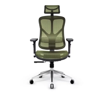 Fotel Diablo Chairs V-Basic Biurowy do 140kg Tkanina Czarno-Zielony
