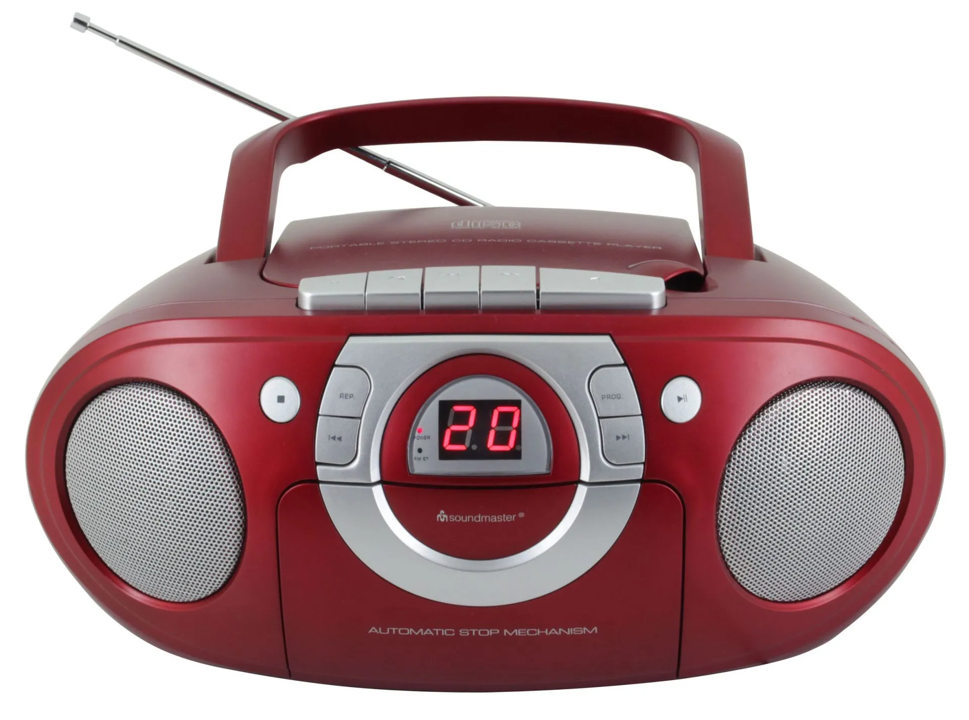 Radiomagnetofon Soundmaster SCD5100RO Czerwony