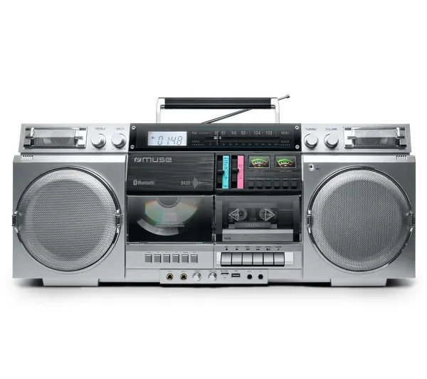 Radioodtwarzacz Boombox Muse Odtwarzacz CD Aux Sd Magnetofon Bluetooth Usb
