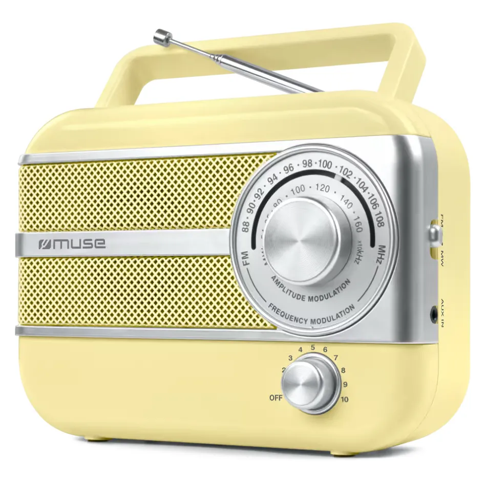 Radioodbiornik Muse M-056 SC Radio FM Żółty