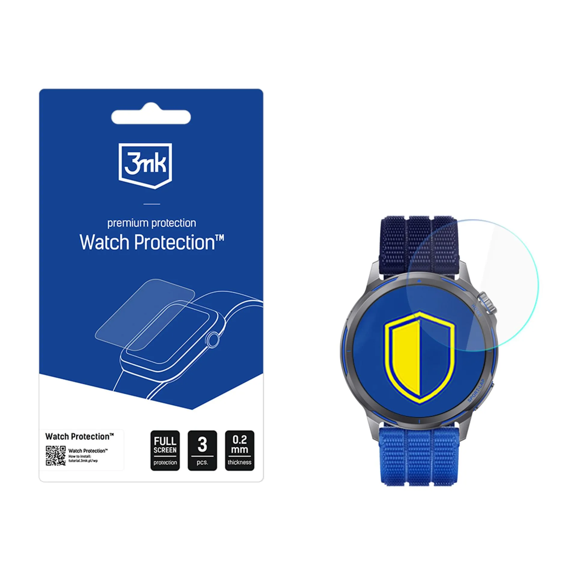 Szkło hybrydowe 3mk Watch Protection FlexibleGlass do Huawei WATCH GT Runner 2