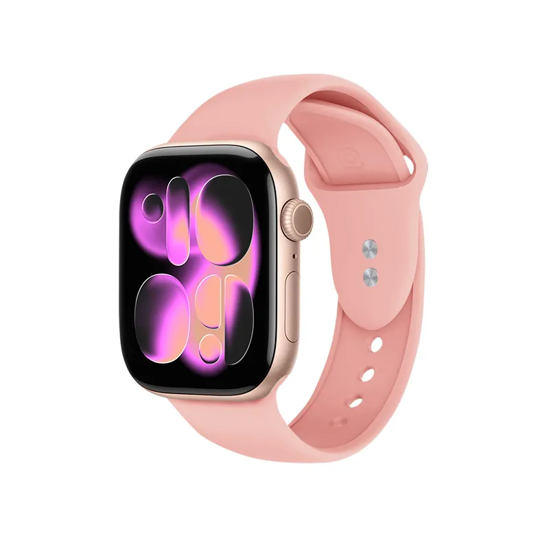 Pasek Crong Liquid do Apple Watch 38/40/41/42mm Łososiowy