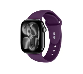 Pasek Crong Liquid do Apple Watch 44/45/46/49mm Śliwkowy