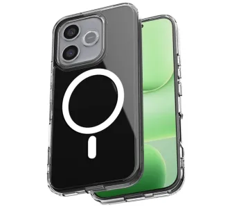 Etui Crong Hybrid Clear Magnetic MagSafe do Honor 600 Lite 5G Przezroczysty