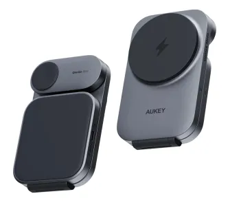 Ładowarka indukcyjna Aukey LC-MC312P MagFusion Z Qi2 3w1 15W Szary