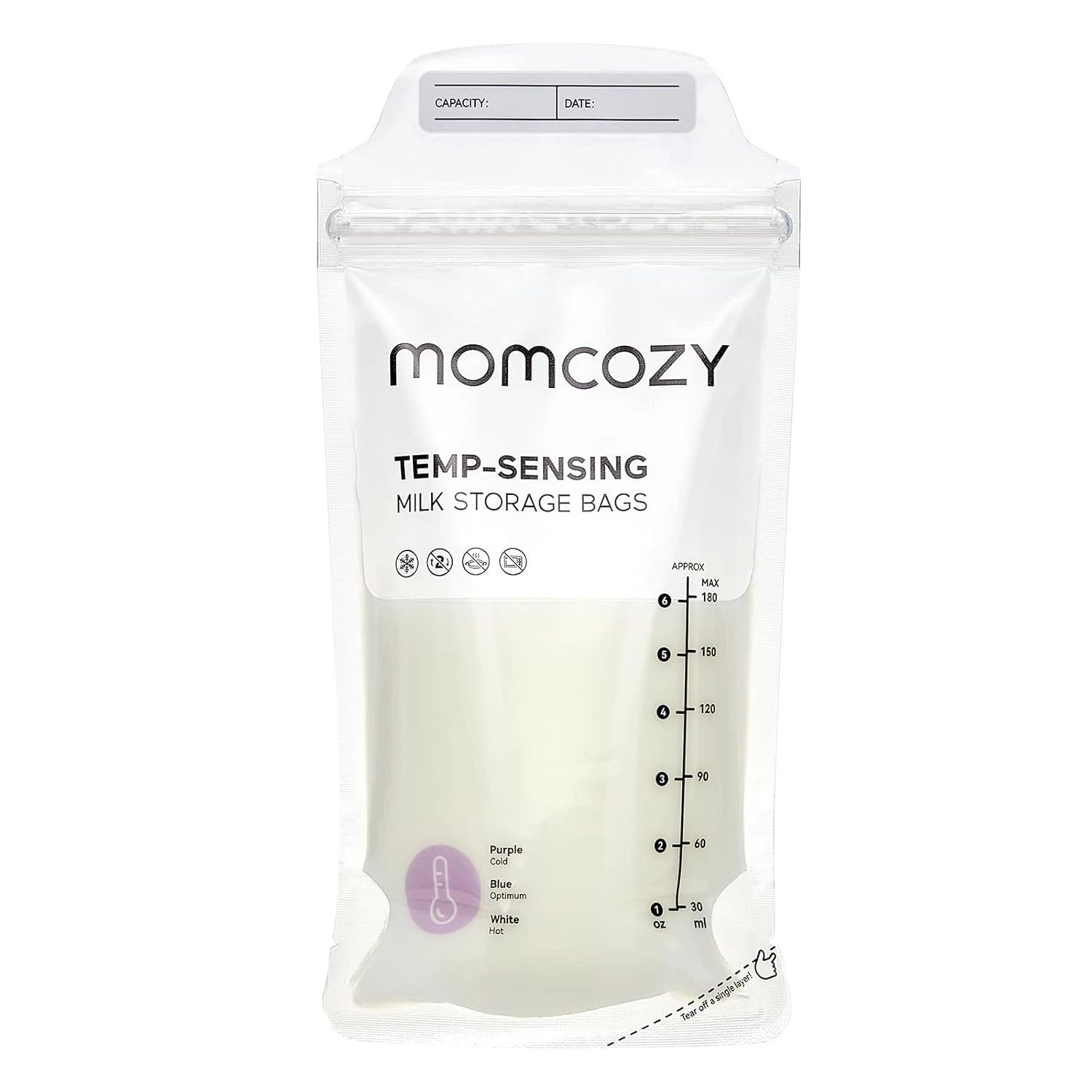 Woreczki do przechowywania mleka Momcozy MS002-NA12NB-A 50szt.