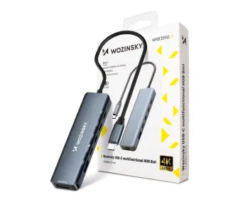 Hub USB Wozinsky WHBC10Y4S 6w1 Szary