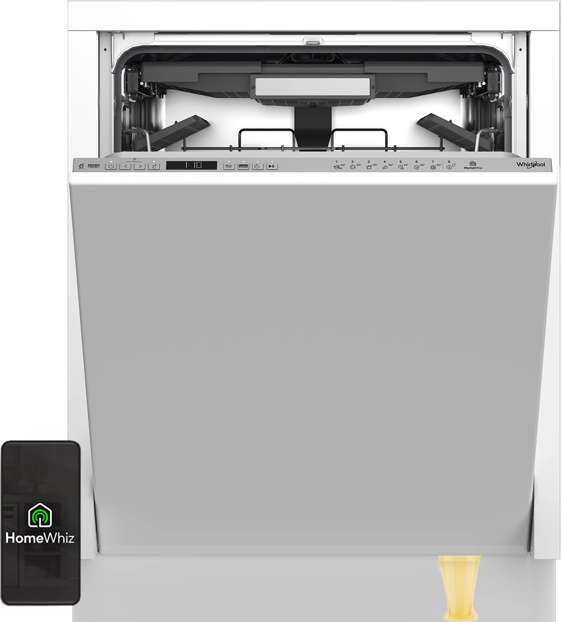 Zmywarka Whirlpool WIO30540PELGC 60cm Automatyczne otwieranie drzwi Szuflada na sztućce Zdalne sterowanie