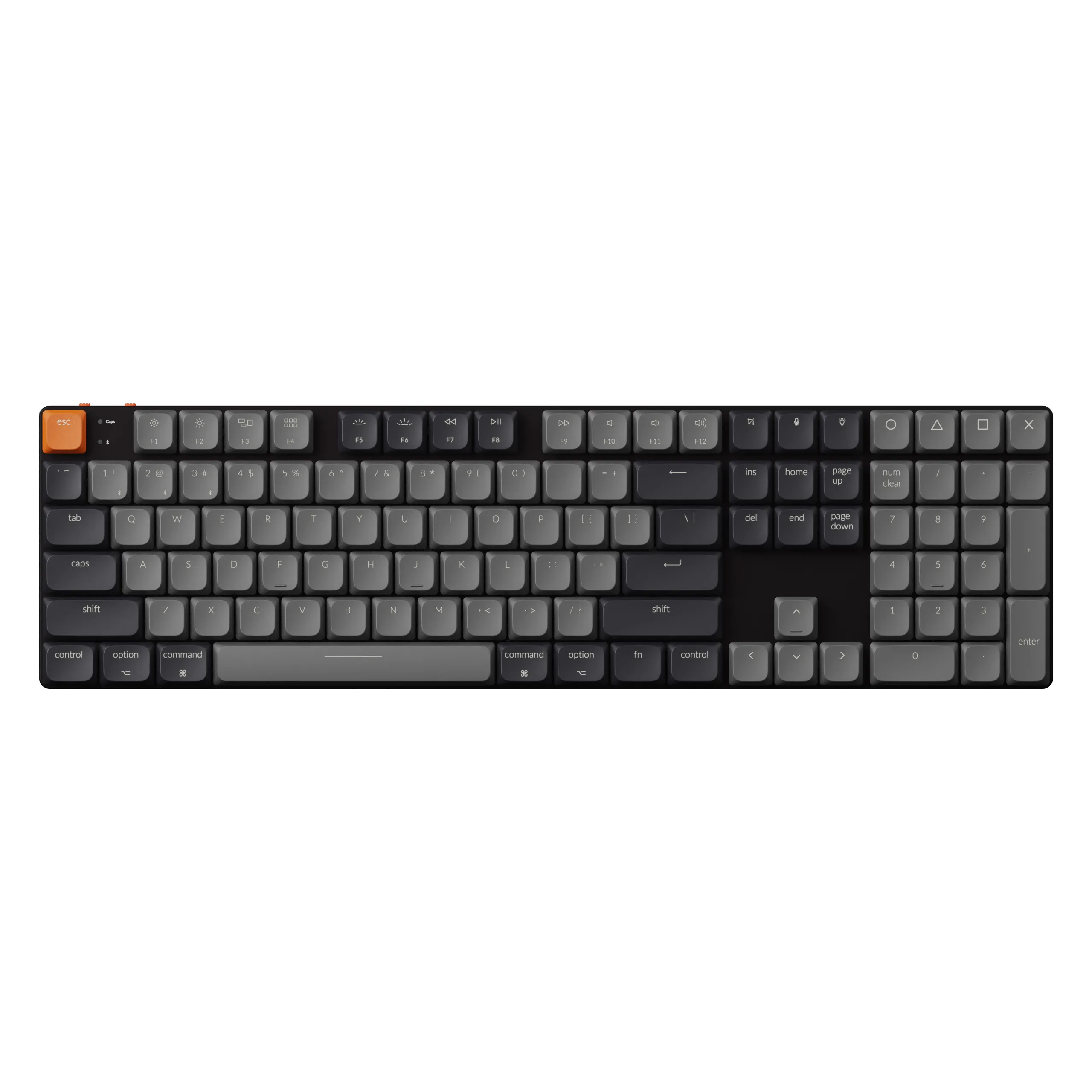 Klawiatura mechaniczna Keychron K5 V2 Low-Profile 2.0 Banana Czarno-Szary