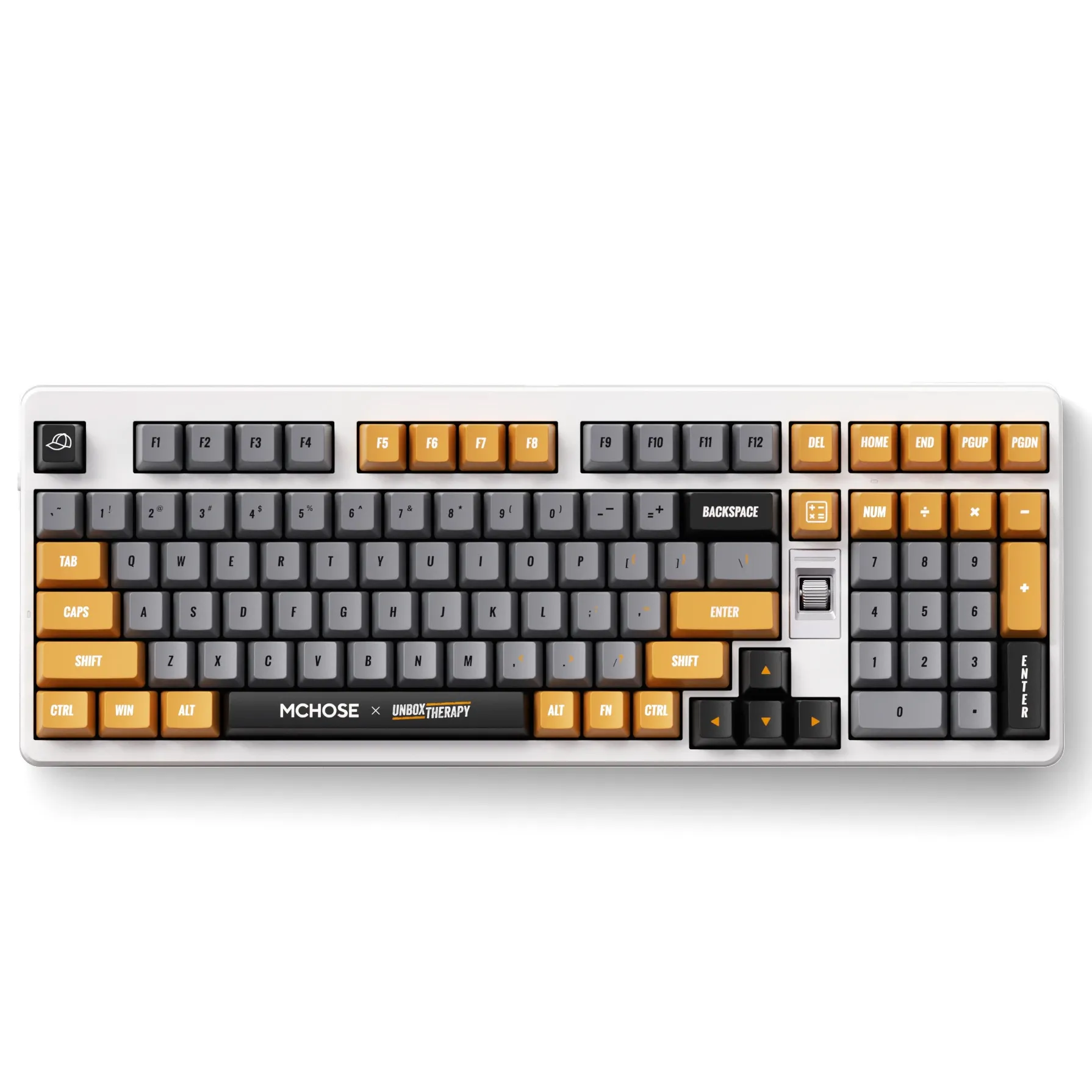 Klawiatura mechaniczna MCHOSE UT98 Outemu Silent Peach V3 Switch Biało-Szary