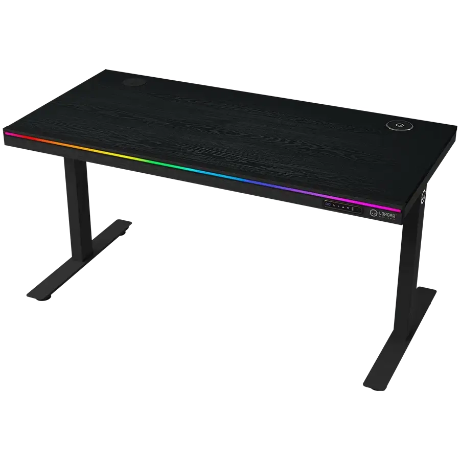 Biurko Lorgar Desk Pro 80 Series DP80W Blat Melaminowy 140cm Regulacja wysokości Czarny