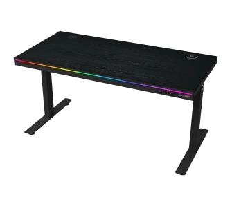 Biurko Lorgar Desk Pro 80 Series DP80W Blat Melaminowy 140cm Regulacja wysokości Czarny