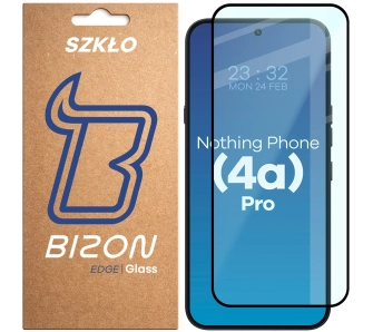 Szkło hartowane Bizon z ramką Glass Edge do Nothing Phone 4a Pro