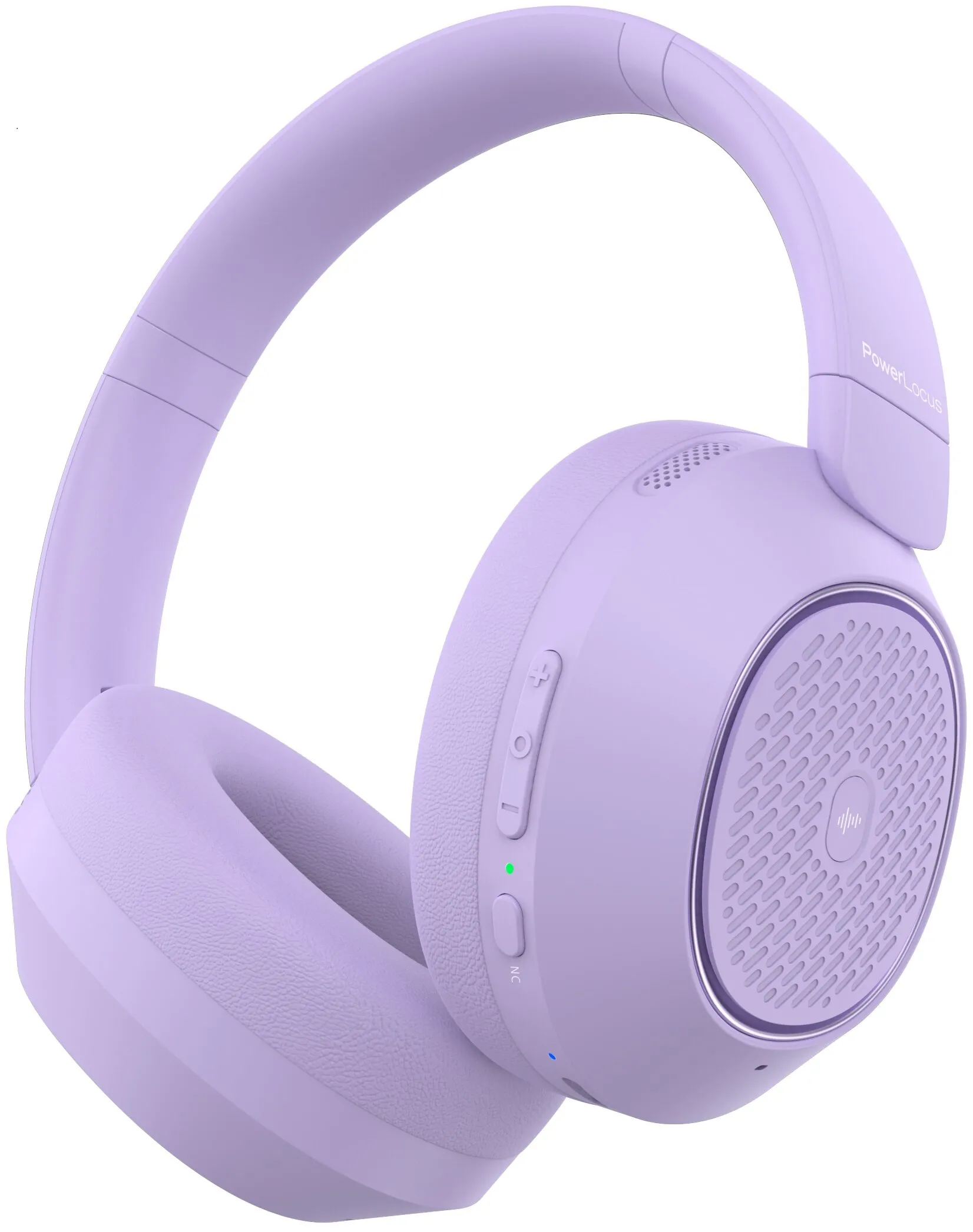 Słuchawki bezprzewodowe PowerLocus Universe ANC Nauszne Bluetooth 5.3 Fioletowy