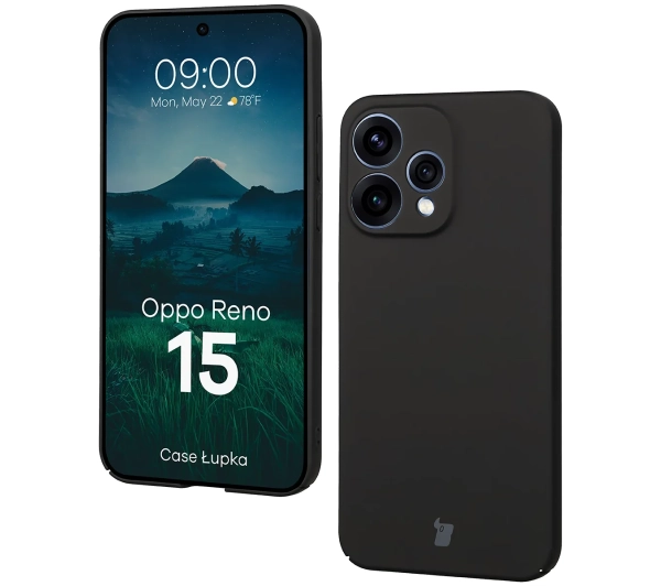 Bizon Case Łupka do Oppo Reno 15 Czarny