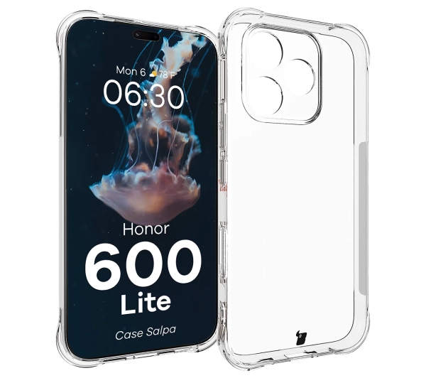 Bizon Case Salpa do Honor 600 Lite 5G Przezroczysty