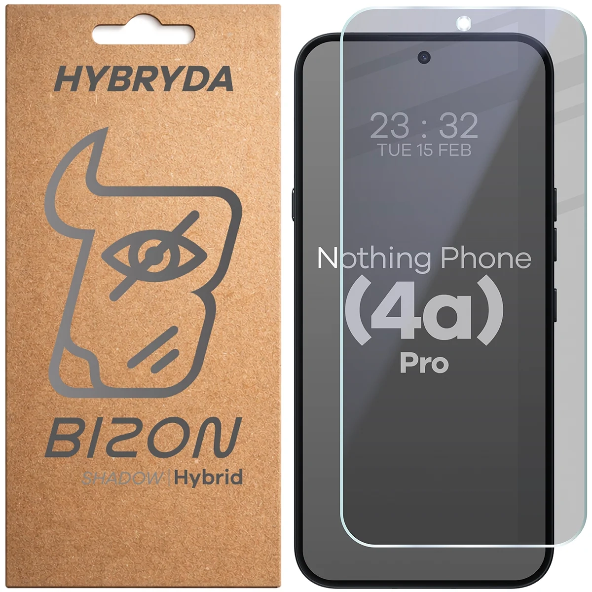 Szkło hybrydowe Bizon prywatyzujące Hybrid Shadow do Nothing Phone 4a Pro