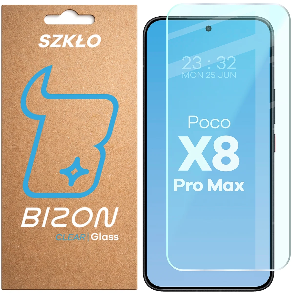 Szkło hartowane Bizon na ekran Glass Clear do Xiaomi POCO X8 Pro Max