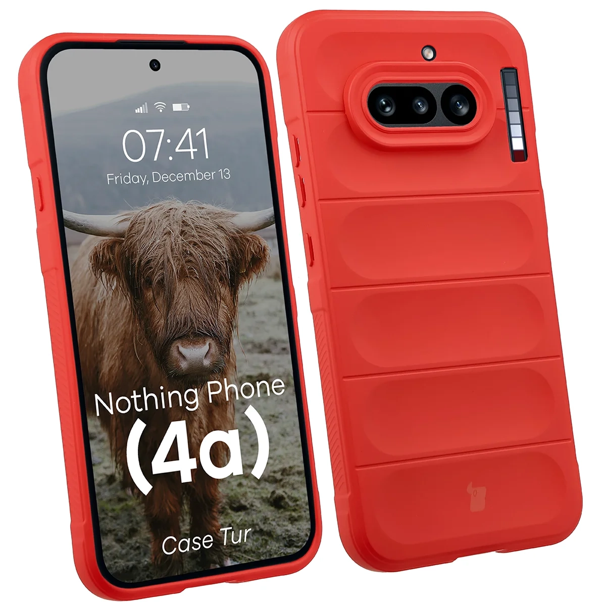 Etui Bizon Case Tur do Nothing Phone (4a) Czerwony