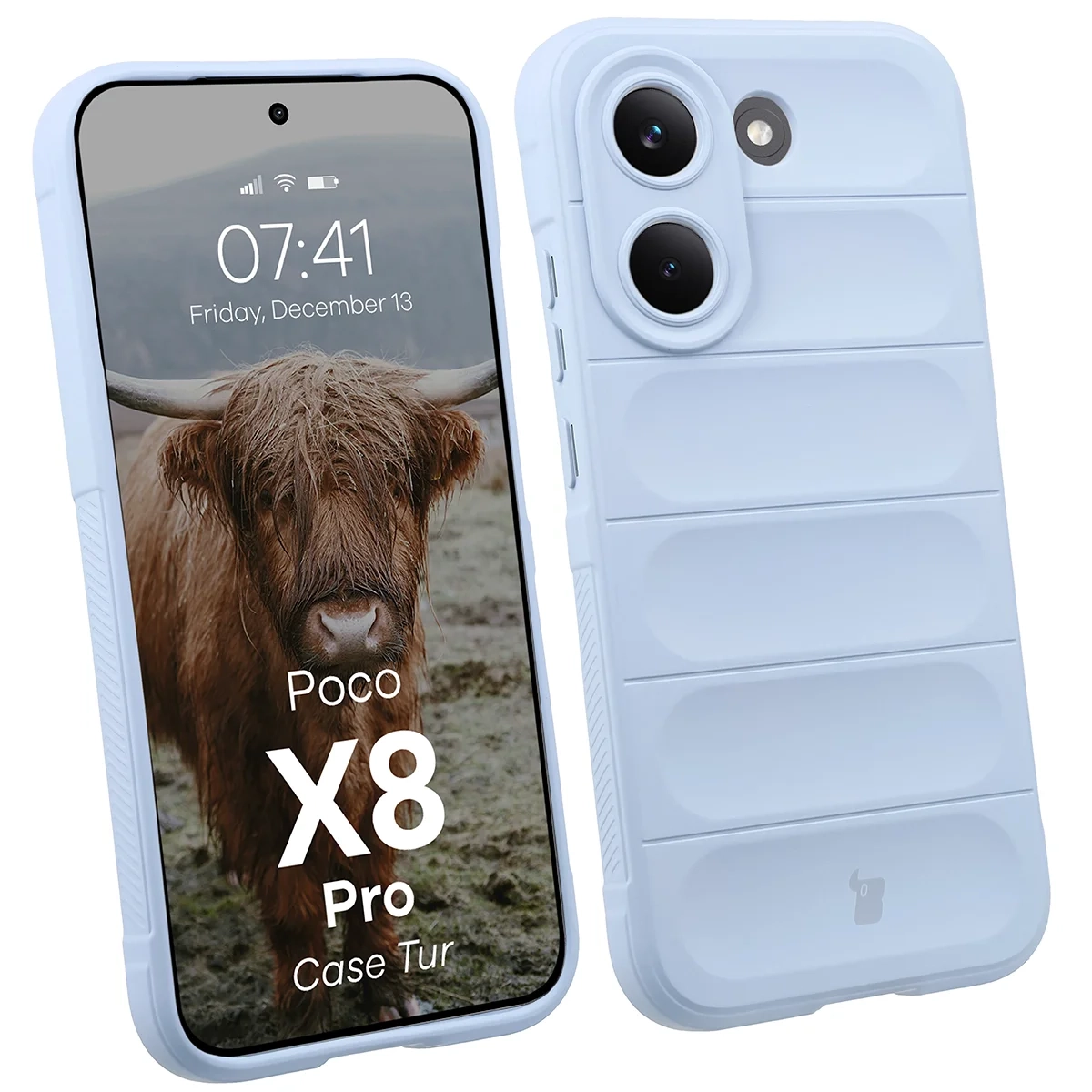 Etui Bizon Case Tur do Xiaomi POCO X8 Pro Jasnoniebieski