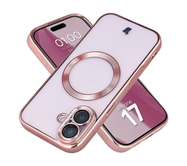 Bizon Case GuardO do iPhone 17 Jasnoróżowy