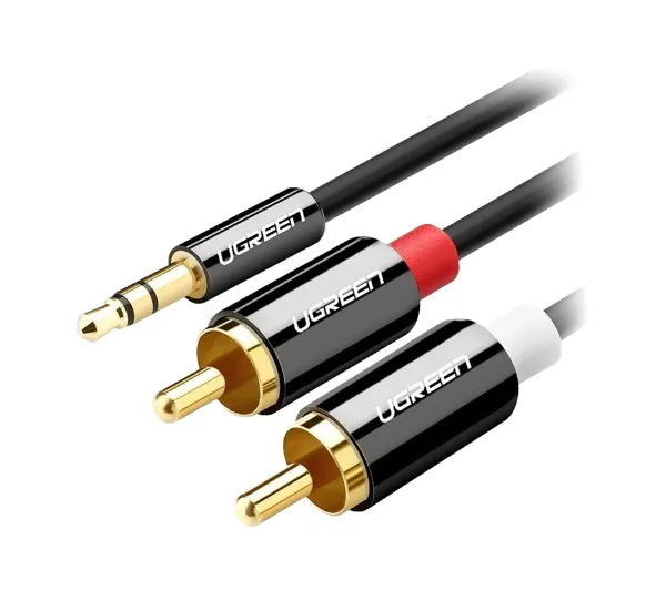 UGREEN AV116 jack 3,5 mm - 2x RCA 5m Czarny