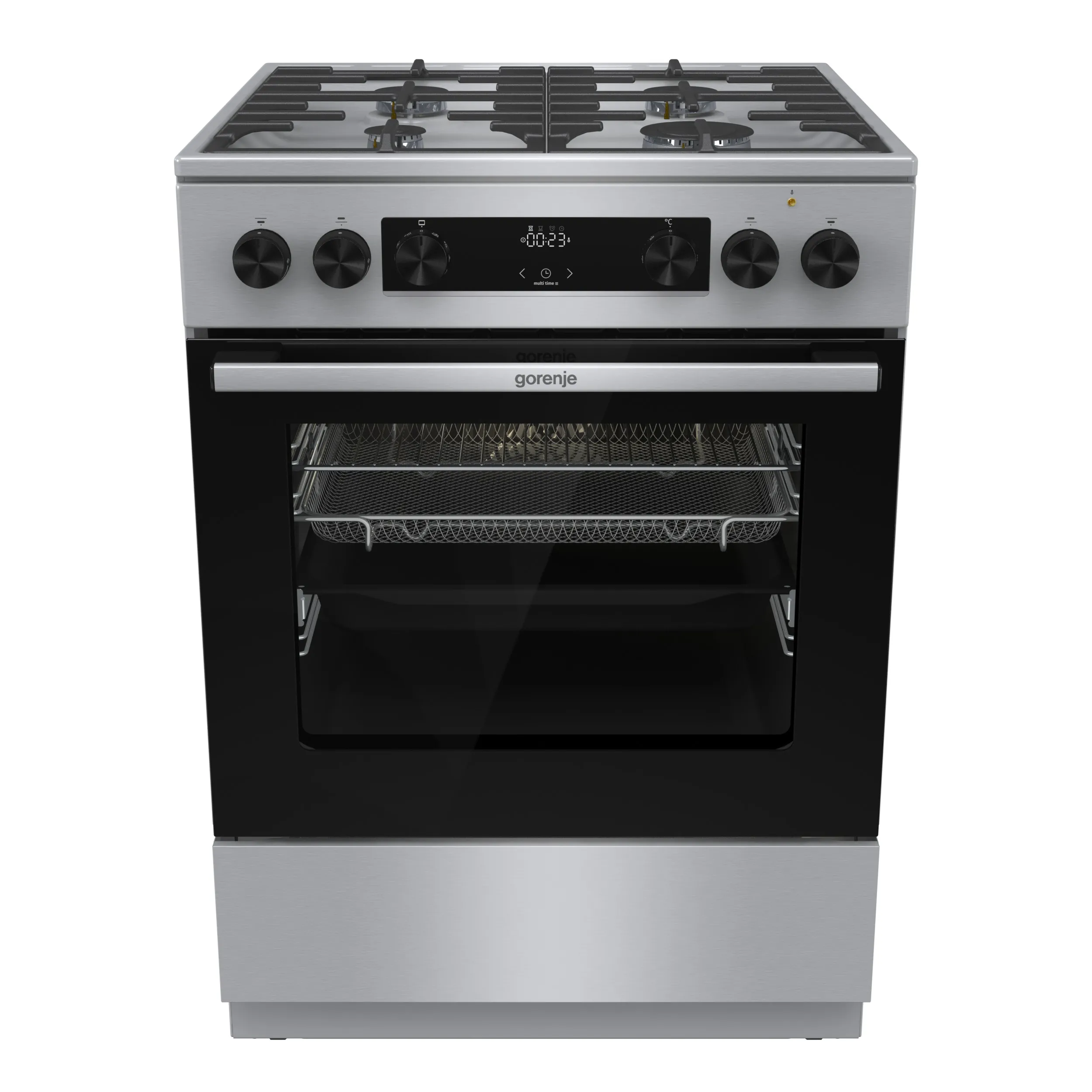 Kuchnia gazowo-elektryczna Gorenje GKS6C72XF Termoobieg