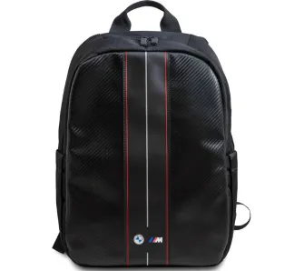 Plecak na laptopa BMW Carbon Red Stripes 16" Czarny