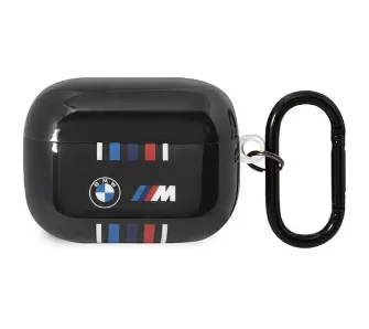 Etui na słuchawki BMW Multiple Colored Lines do Apple AirPods Pro Czarny