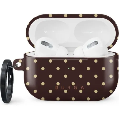 Etui na słuchawki Burga Sorry Busy do Apple AirPods Pro 2 Brązowo-beżowe