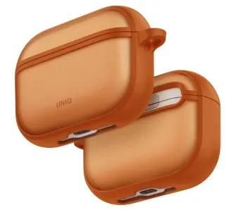 Etui na słuchawki UNIQ Veren do Apple AirPods Pro 3 Pomarańczowy