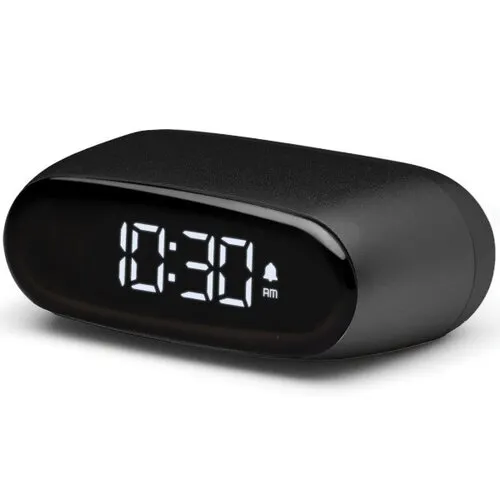Budzik Lexon Minut Black LR154N Czarny