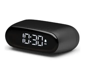 Budzik Lexon Minut Black LR154N Czarny
