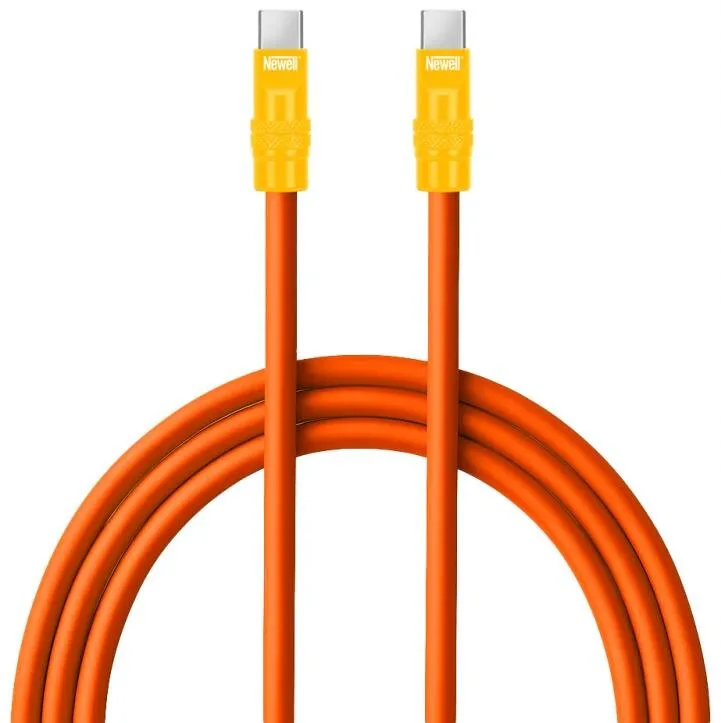 Kabel Newell USB-C - USB-C 100W 2 m Pomarańczowo-żółty