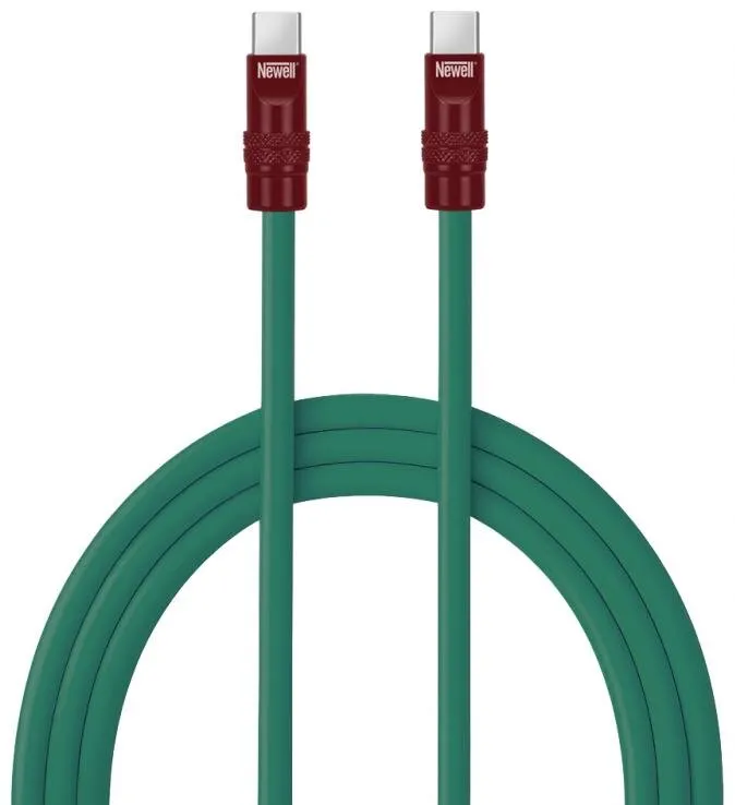 Kabel Newell USB-C - USB-C 100W 2 m Zielono-bordowy
