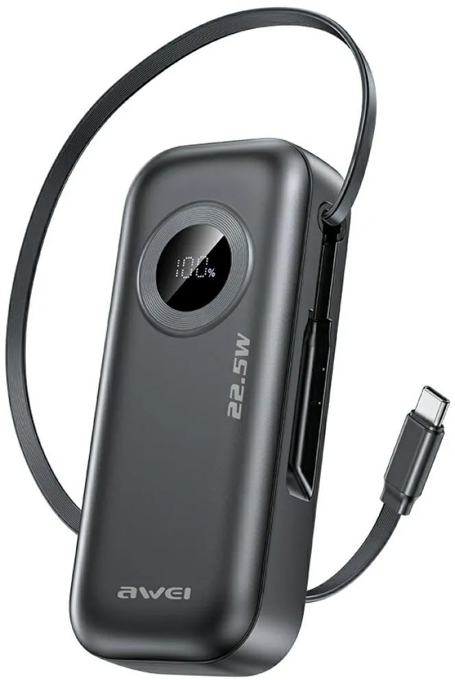 Powerbank Awei PA-9 10000 mAh 22.5 Czarny