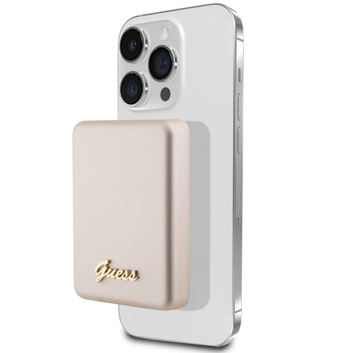 Powerbank Guess Metal Script Logo MagSafe 5000 mAh 15W Złoty